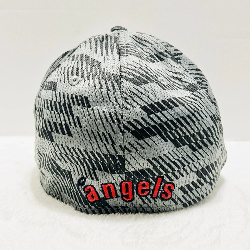 New‎ Era Los Angeles Angels Clubhouse 39THIRTY Stretch Hat Cap S/M Gray MLB